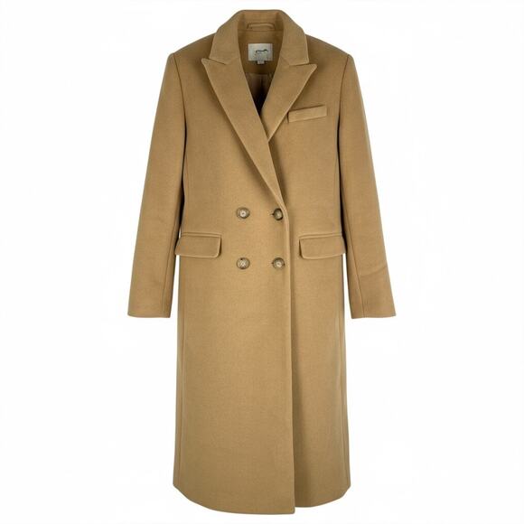 Ann Taylor LOFT Doubleface Double Breasted Coat Camel Size SP - Picture 2 of 9